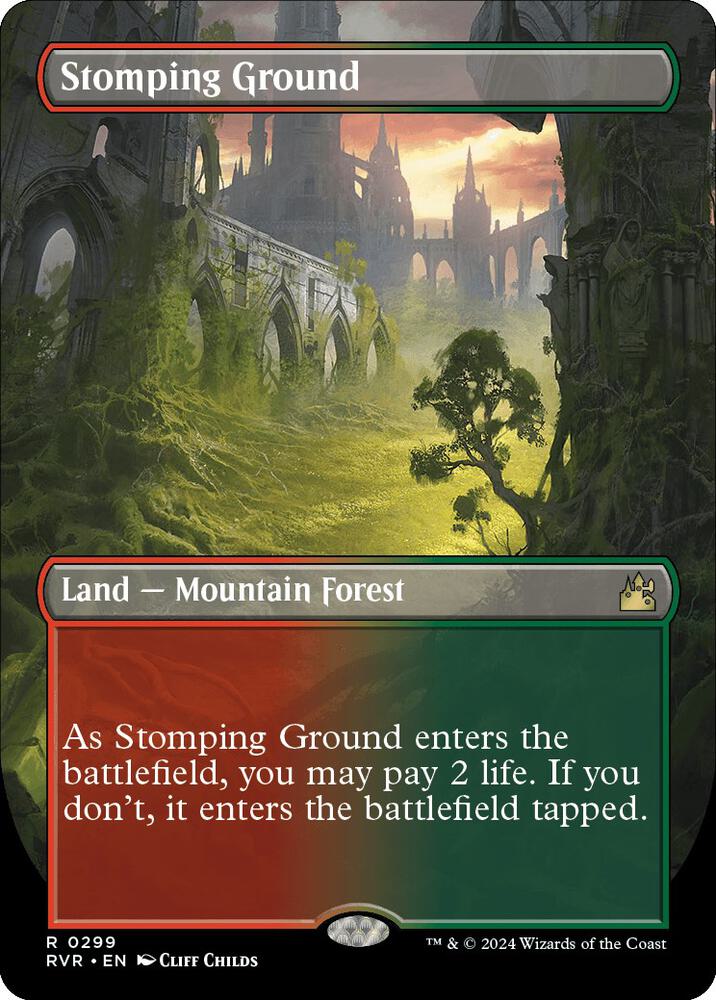 Stomping Ground (Borderless) 299 card from Ravnica Remastered