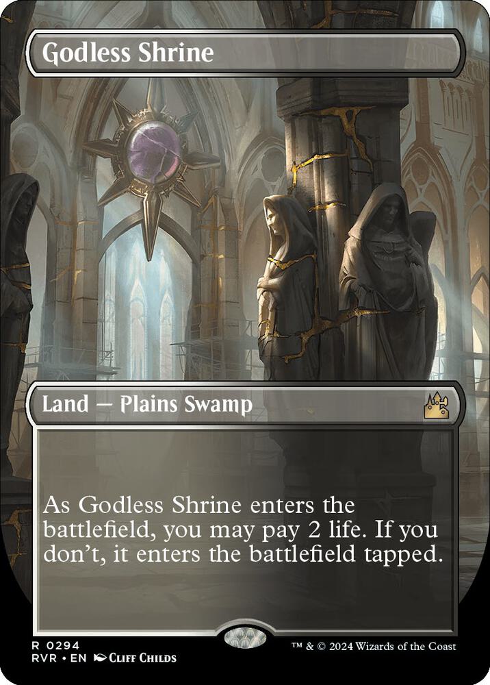 Godless Shrine (Borderless) 294 card from Ravnica Remastered