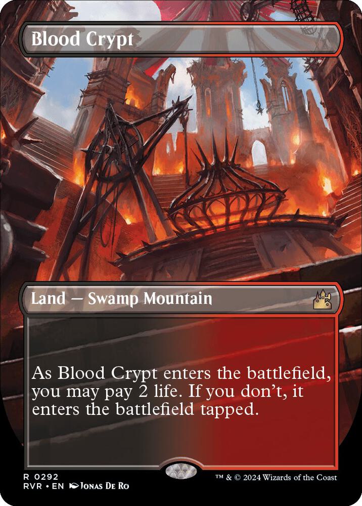 Blood Crypt (Borderless) 292 card from Ravnica Remastered