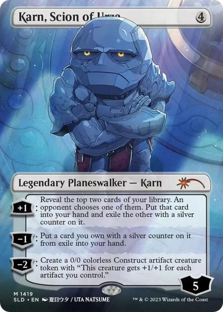 Karn, Scion of Urza (Rainbow Foil) 1419 card from Secret Lair Drop Series