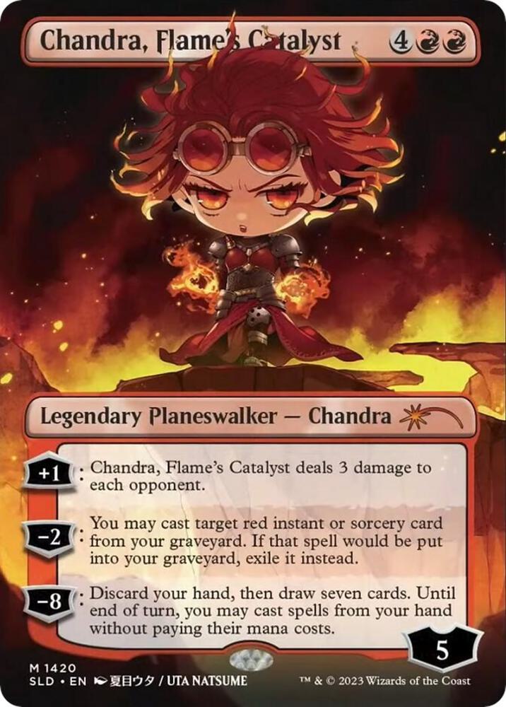Chandra, Flame's Catalyst 1420 card from Secret Lair Drop Series