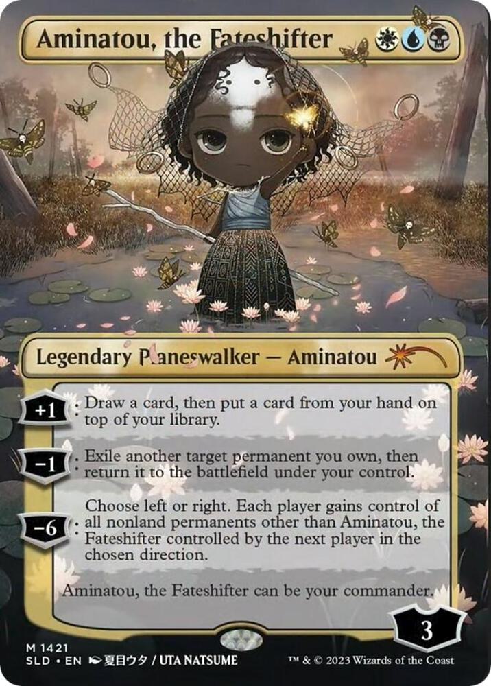 Aminatou, the Fateshifter 1421 card from Secret Lair Drop Series