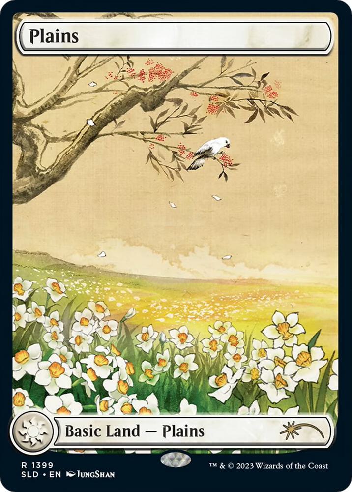 Plains 1399 card from Secret Lair Drop Series