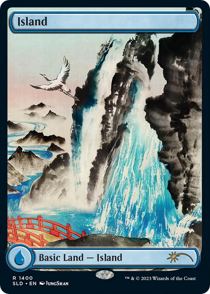 Island 1400 card from Secret Lair Drop Series