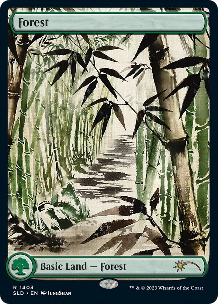 Forest 1403 card from Secret Lair Drop Series