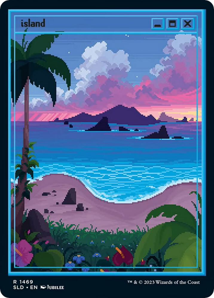 Island 1469 card from Secret Lair Drop Series