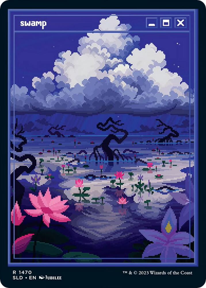 Swamp 1470 card from Secret Lair Drop Series