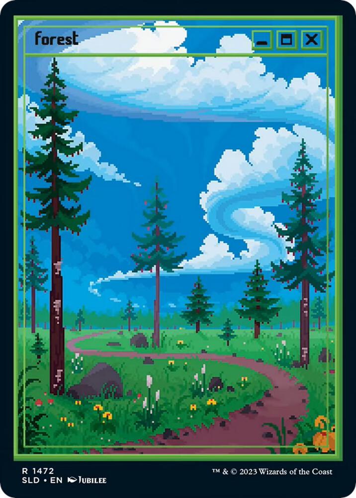 Forest 1472 card from Secret Lair Drop Series
