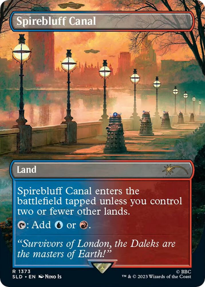 Spirebluff Canal 1373 card from Secret Lair Drop Series