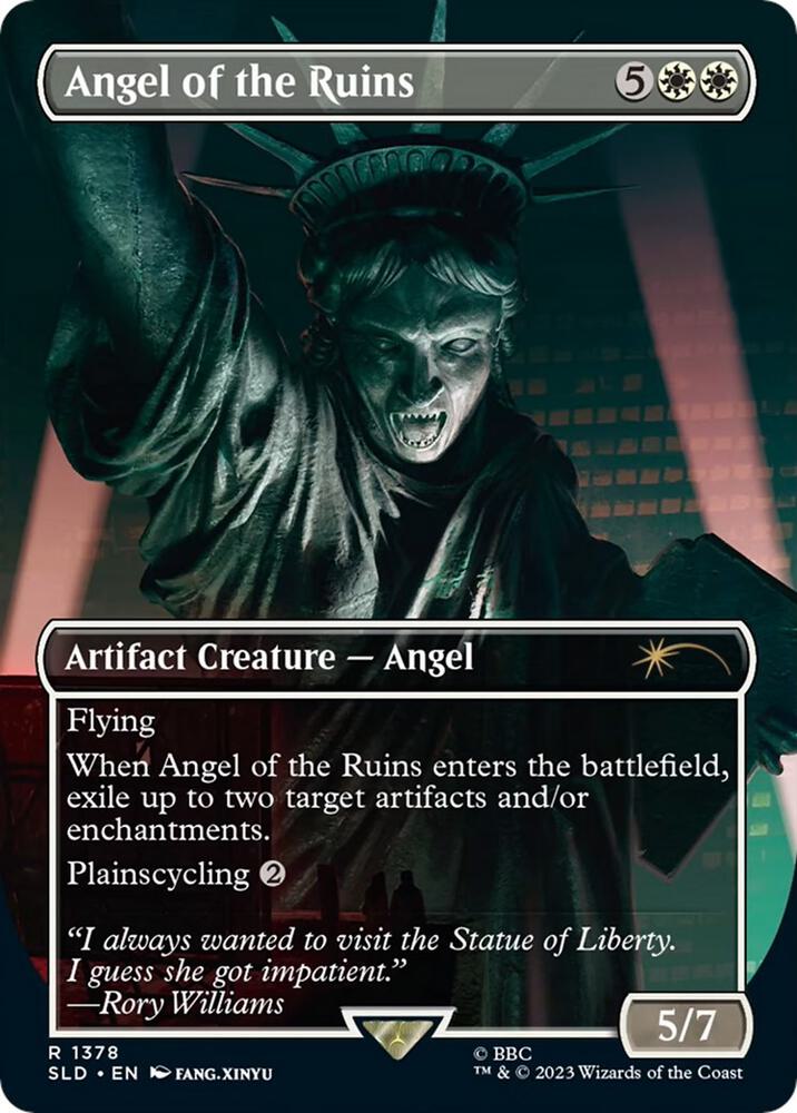 Angel of the Ruins 1378 card from Secret Lair Drop Series