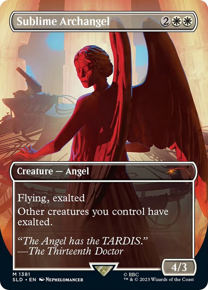 Sublime Archangel 1381 card from Secret Lair Drop Series