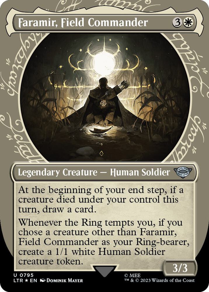 Faramir, Field Commander (Showcase) (Surge Foil) 795 card from Universes Beyond: The Lord of the Rings: Tales of Middle-earth