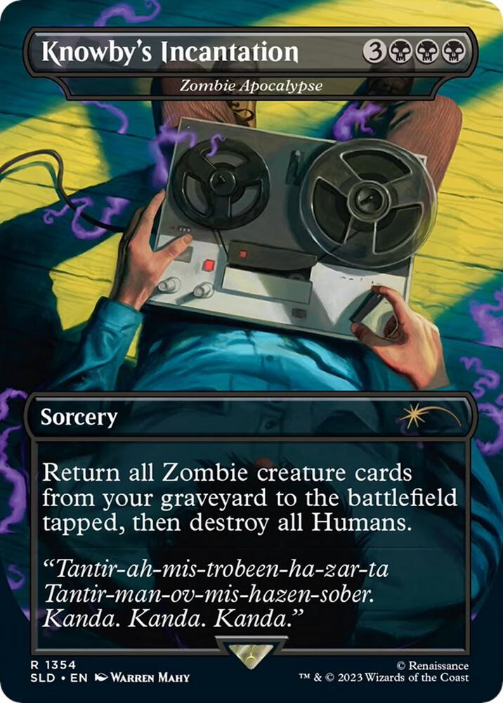 Knowby's Incantation - Zombie Apocalypse 1354 card from Secret Lair Drop Series