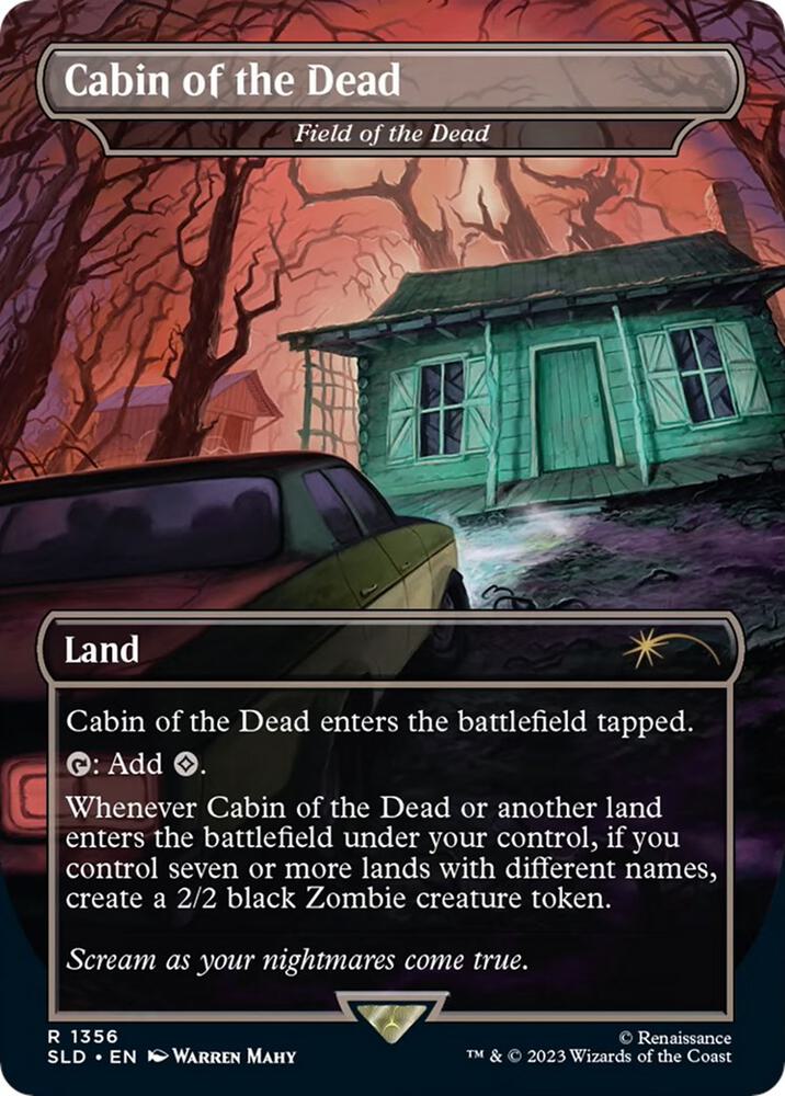 Cabin of the Dead - Field of the Dead 1356 card from Secret Lair Drop Series
