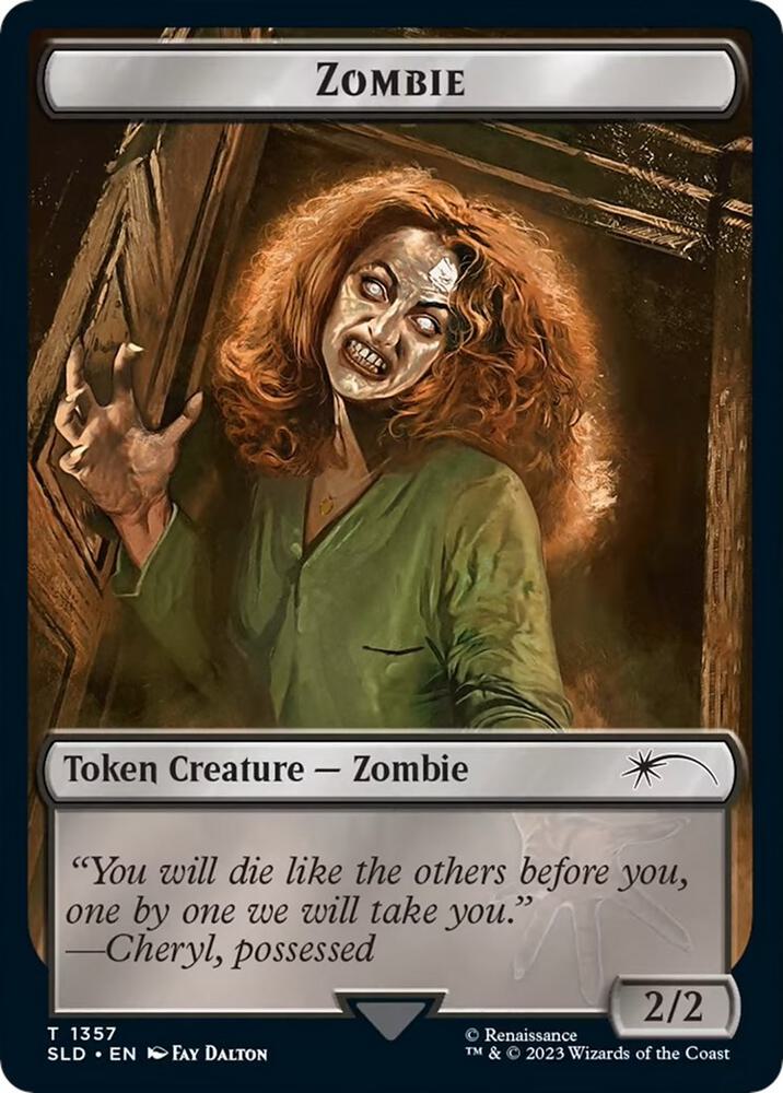 Zombie Token 1357 card from Secret Lair Drop Series
