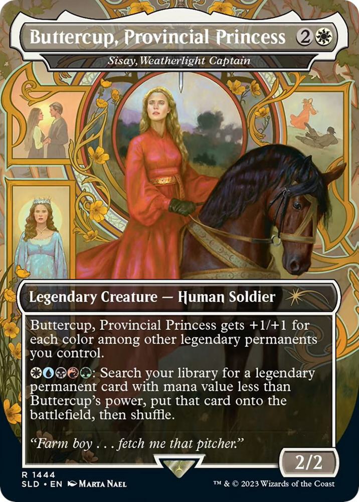 Buttercup, Provincial Princess - Sisay, Weatherlight Captain 1444 card from Secret Lair Drop Series