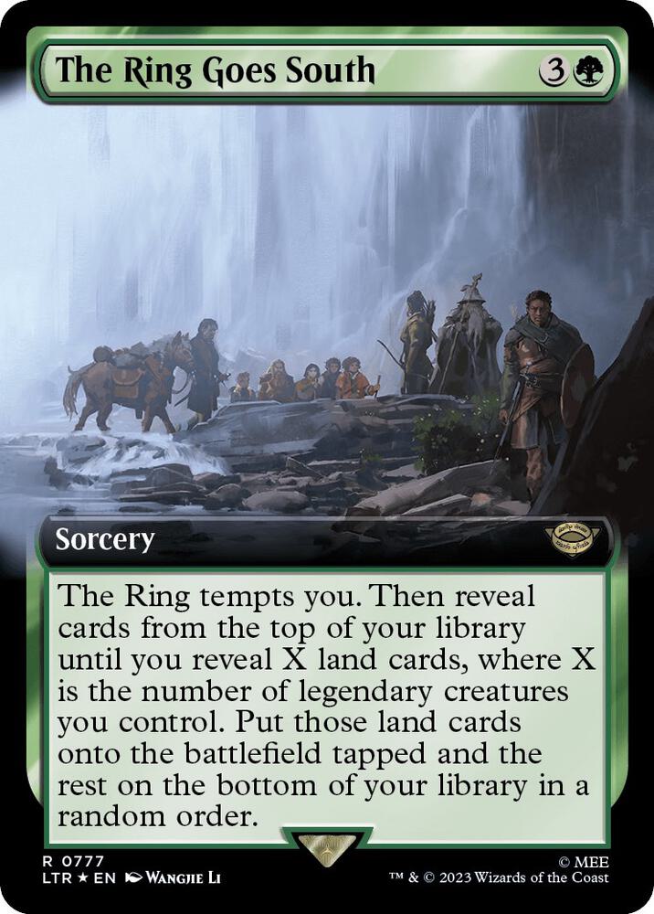 The Ring Goes South (Extended Art) (Surge Foil) 777 card from Universes Beyond: The Lord of the Rings: Tales of Middle-earth