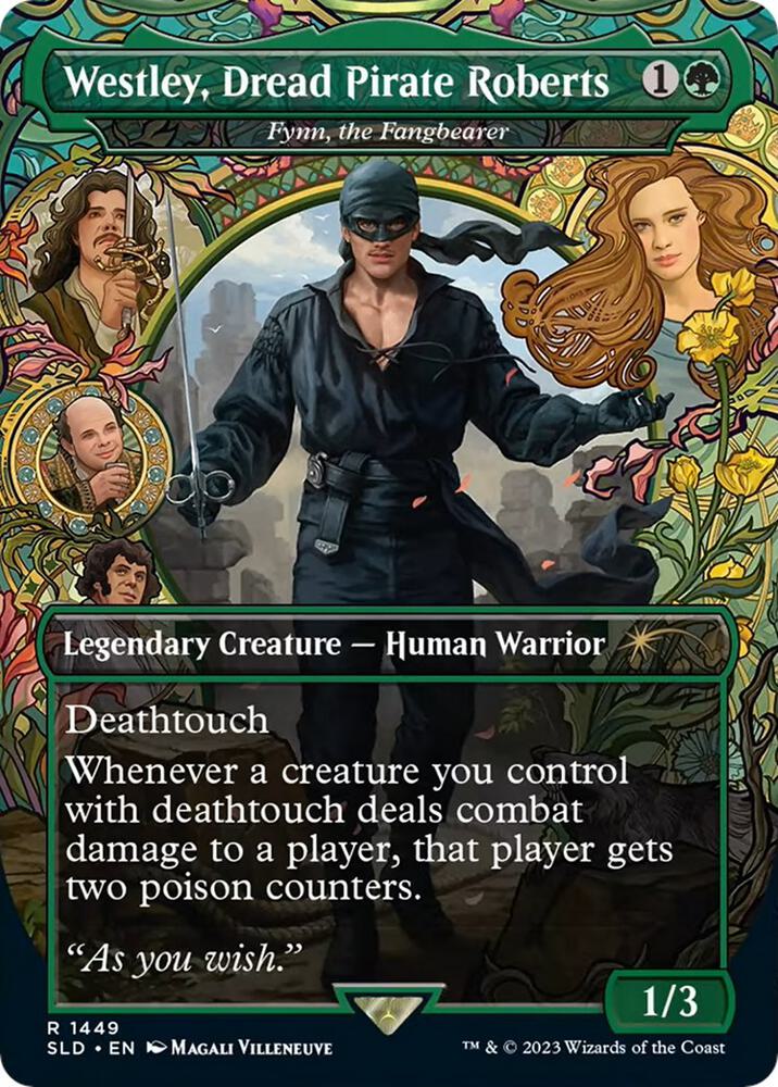 Westley, Dread Pirate Roberts - Fynn, the Fangbearer 1449 card from Secret Lair Drop Series