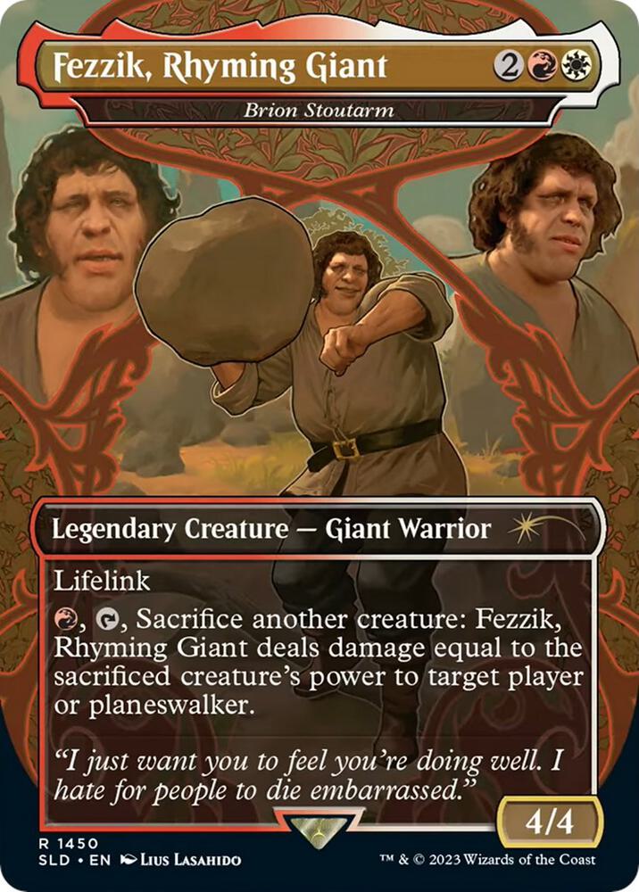 Fezzik, Rhyming Giant - Brion Stoutarm 1450 card from Secret Lair Drop Series