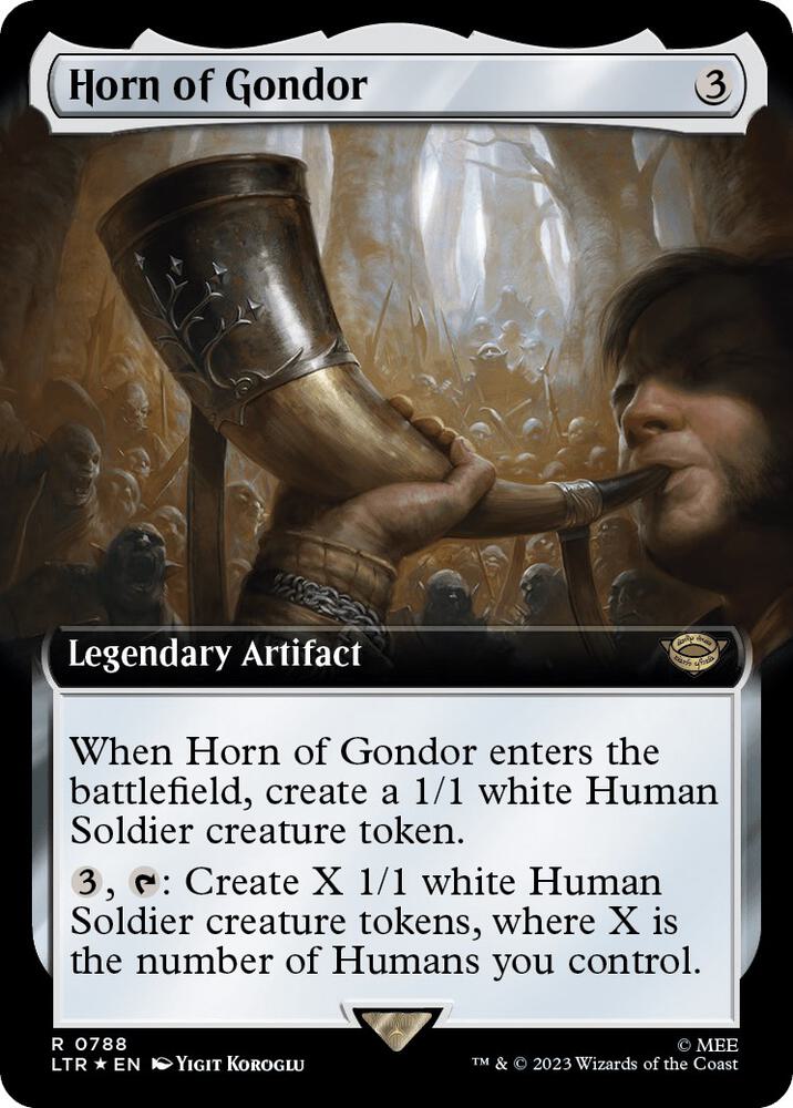 Horn of Gondor (Extended Art) (Surge Foil) 788 card from Universes Beyond: The Lord of the Rings: Tales of Middle-earth