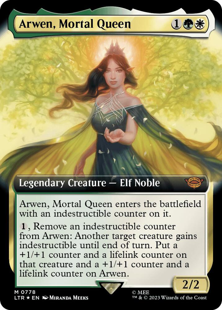 Arwen, Mortal Queen (Extended Art) (Surge Foil) 778 card from Universes Beyond: The Lord of the Rings: Tales of Middle-earth
