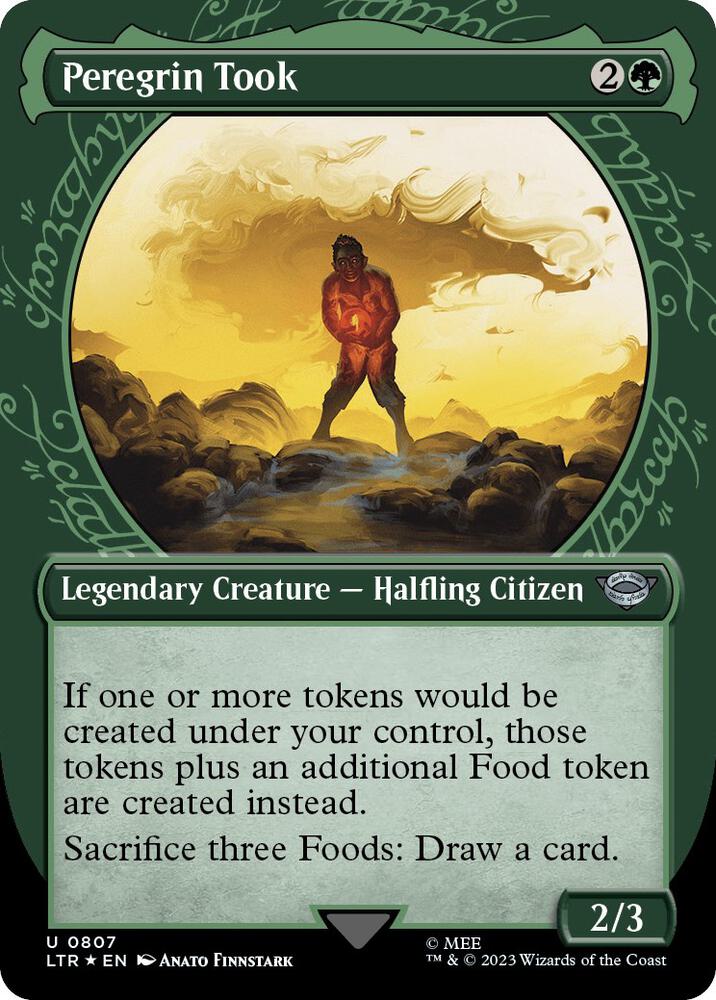 Peregrin Took (Showcase) (Surge Foil) 807 card from Universes Beyond: The Lord of the Rings: Tales of Middle-earth