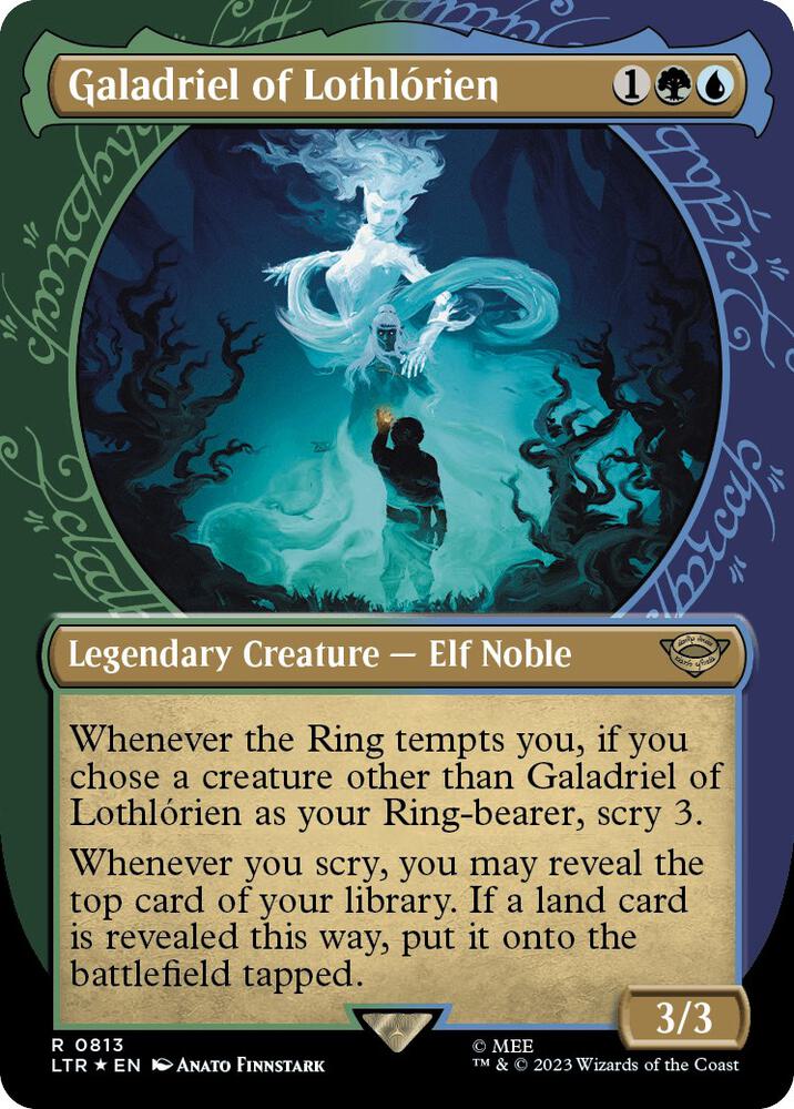 Galadriel of Lothlorien (Showcase) (Surge Foil) 813 card from Universes Beyond: The Lord of the Rings: Tales of Middle-earth