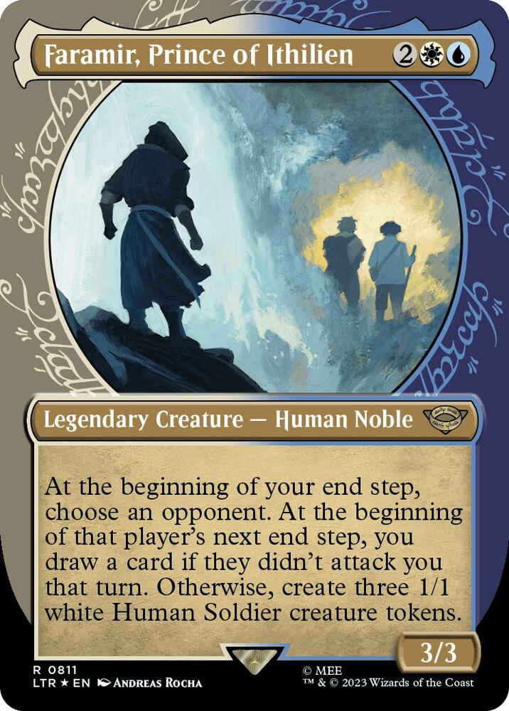 Faramir, Prince of Ithilien (Showcase) (Surge Foil) 811 card from Universes Beyond: The Lord of the Rings: Tales of Middle-earth