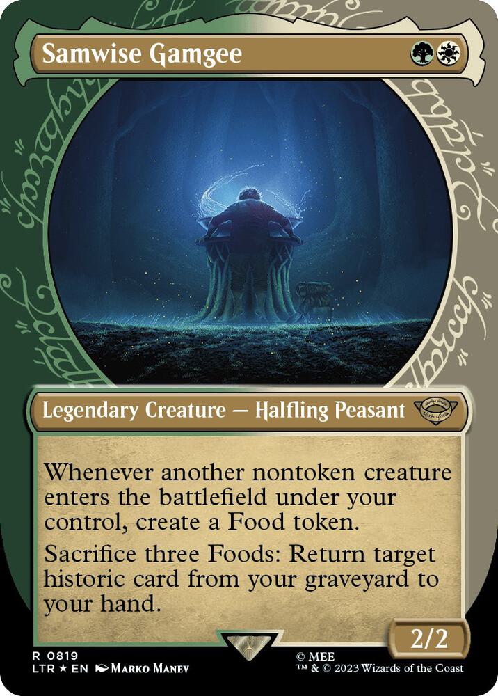 Samwise Gamgee (Showcase) (Surge Foil) 819 card from Universes Beyond: The Lord of the Rings: Tales of Middle-earth