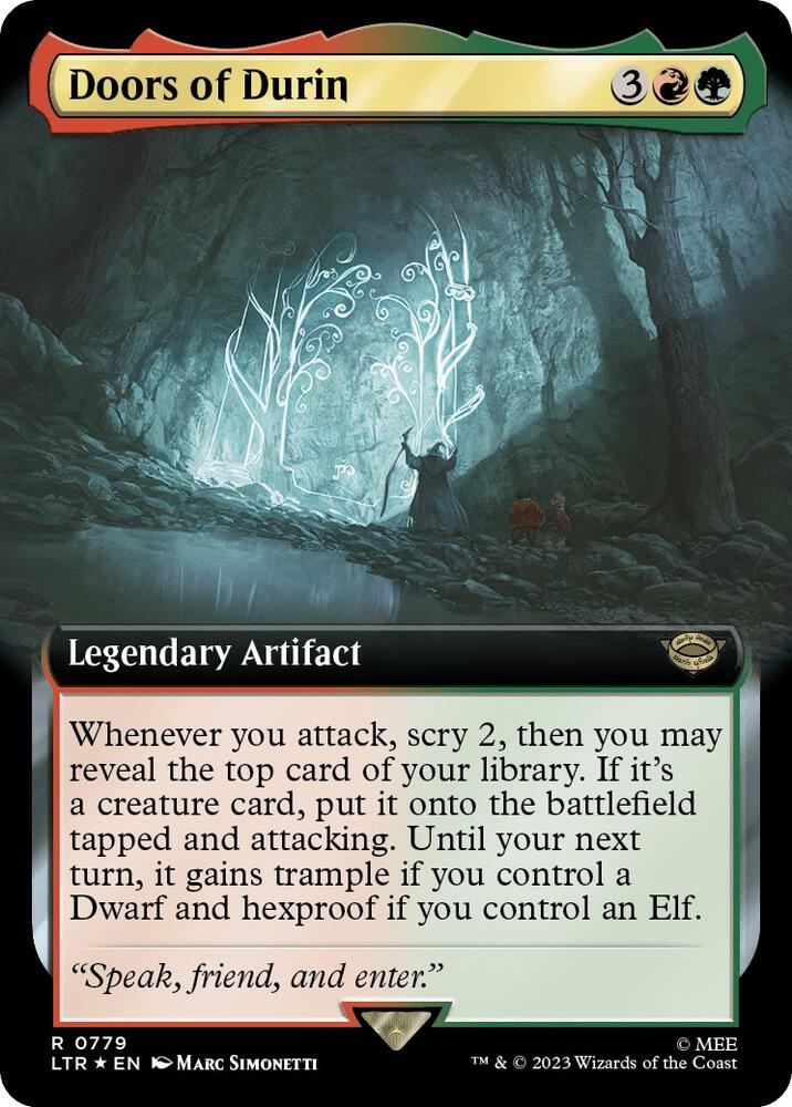 Doors of Durin (Extended Art) (Surge Foil) 779 card from Universes Beyond: The Lord of the Rings: Tales of Middle-earth