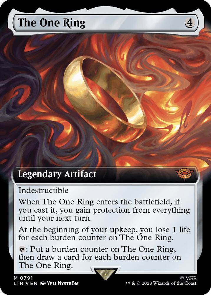 The One Ring (Extended Art) (Surge Foil) 791 card from Universes Beyond: The Lord of the Rings: Tales of Middle-earth
