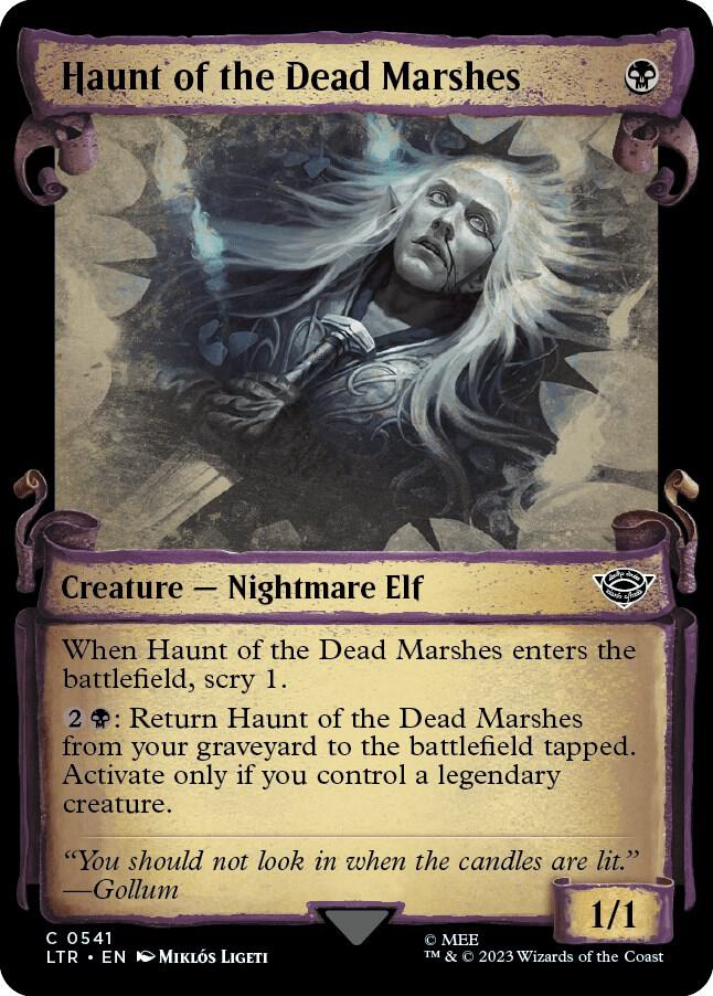 Haunt of the Dead Marshes (Showcase Scrolls) 541 card from Universes Beyond: The Lord of the Rings: Tales of Middle-earth