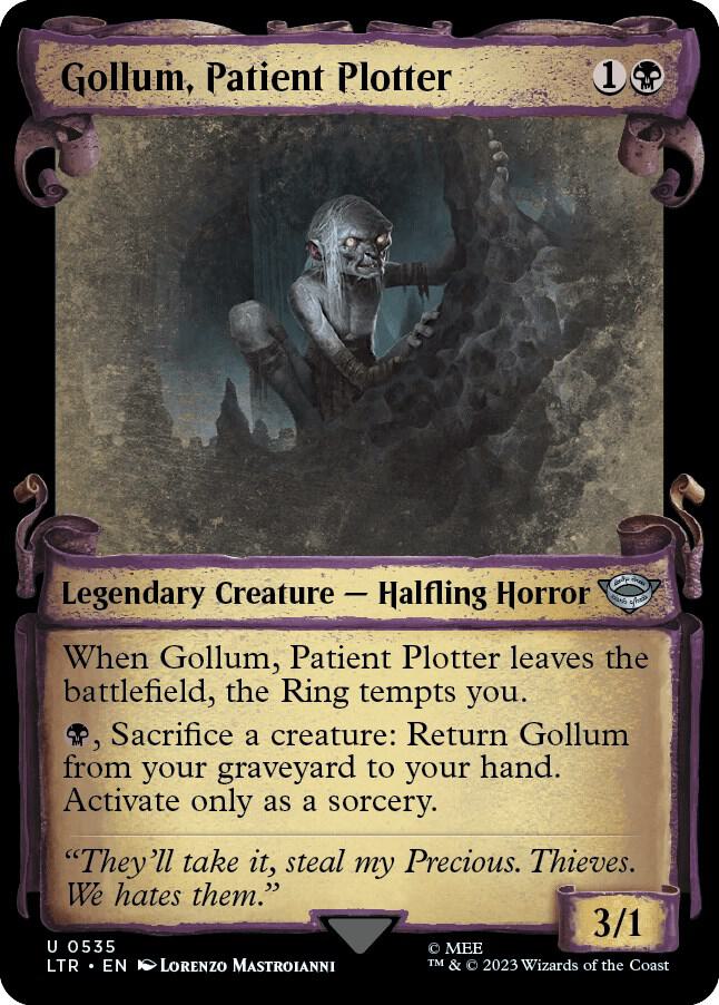 Gollum, Patient Plotter (Showcase Scrolls) 535 card from Universes Beyond: The Lord of the Rings: Tales of Middle-earth