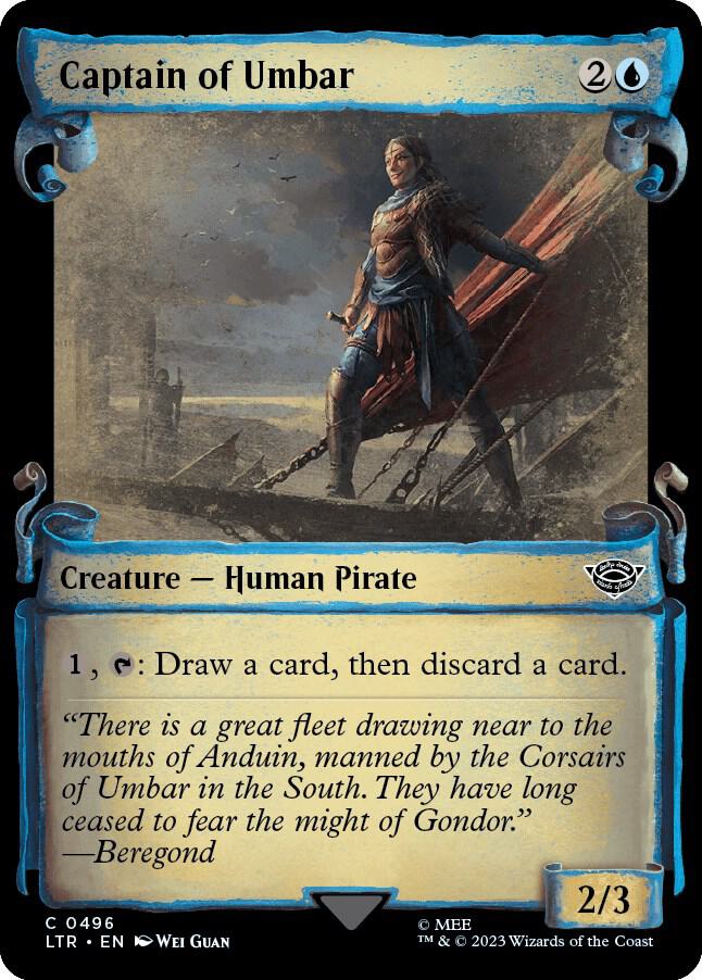Captain of Umbar (Showcase Scrolls) 496 card from Universes Beyond: The Lord of the Rings: Tales of Middle-earth