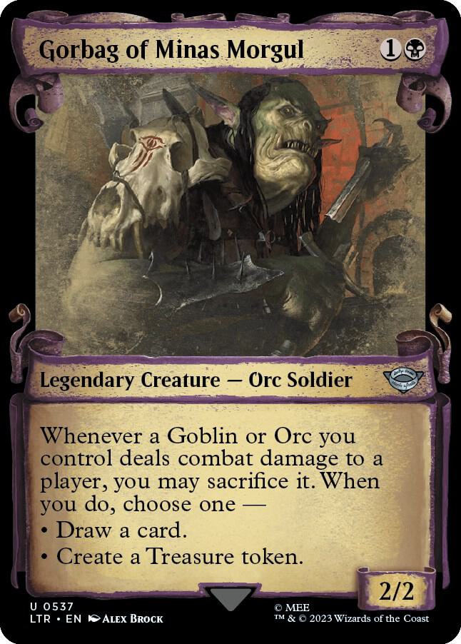 Gorbag of Minas Morgul (Showcase Scrolls) 537 card from Universes Beyond: The Lord of the Rings: Tales of Middle-earth