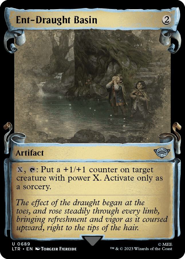 Ent-Draught Basin (Showcase Scrolls) 689 card from Universes Beyond: The Lord of the Rings: Tales of Middle-earth