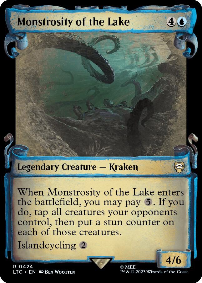 Monstrosity of the Lake (Showcase Scrolls) 424 card from Commander: The Lord of the Rings: Tales of Middle-earth