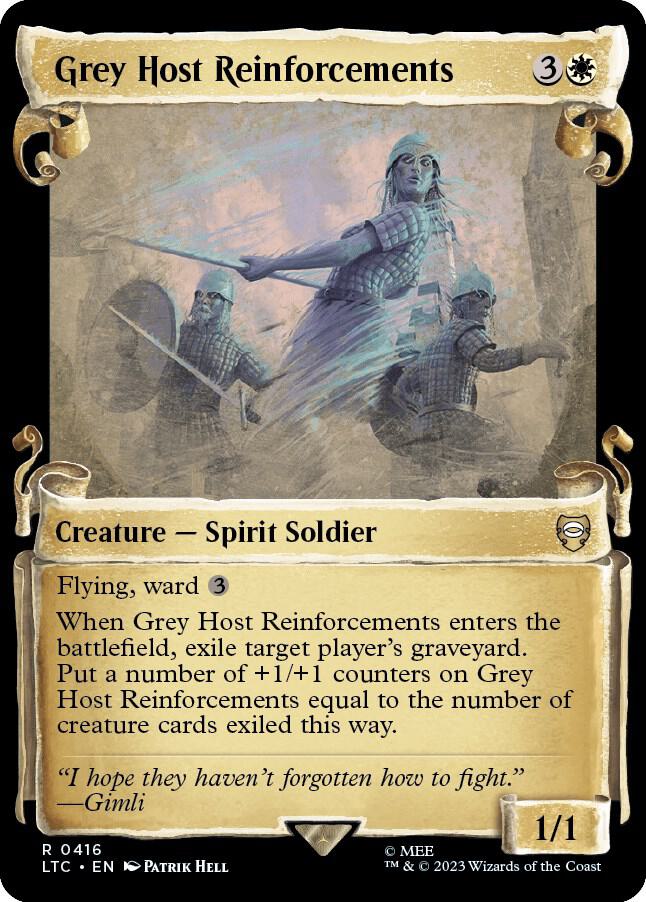 Grey Host Reinforcements (Showcase Scrolls) 416 card from Commander: The Lord of the Rings: Tales of Middle-earth