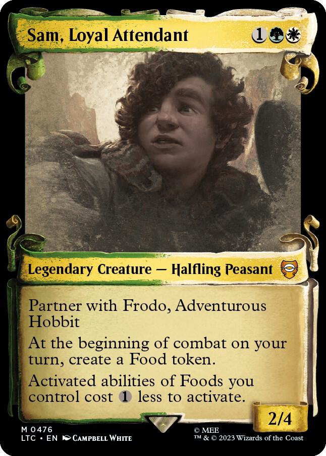 Sam, Loyal Attendant (Showcase Scrolls) 476 card from Commander: The Lord of the Rings: Tales of Middle-earth