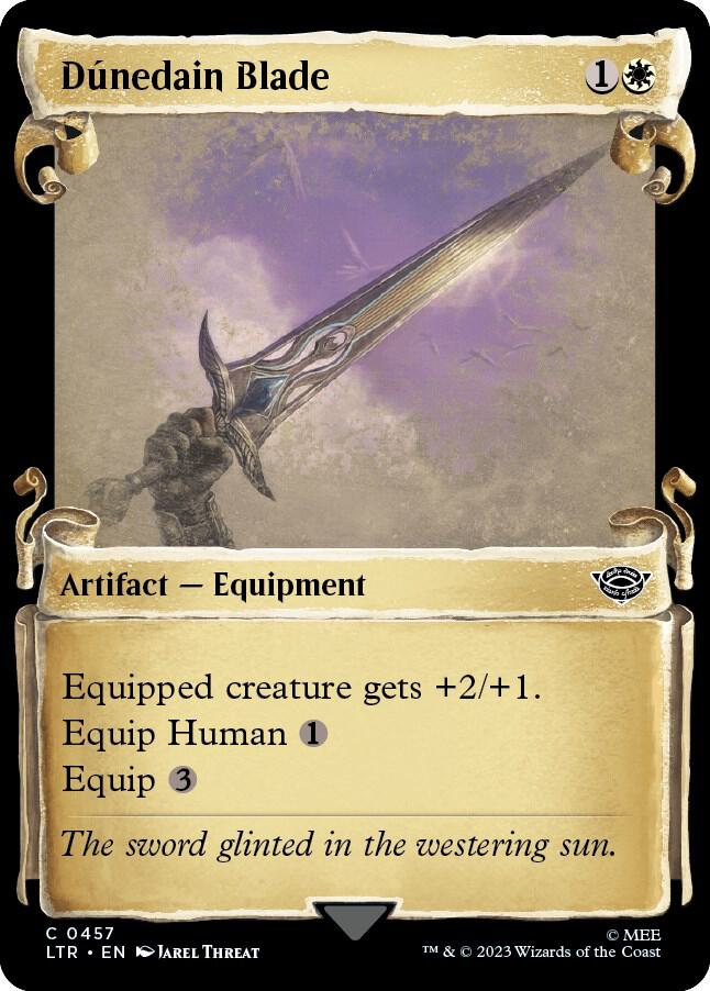 Dunedain Blade (Showcase Scrolls) 457 card from Universes Beyond: The Lord of the Rings: Tales of Middle-earth