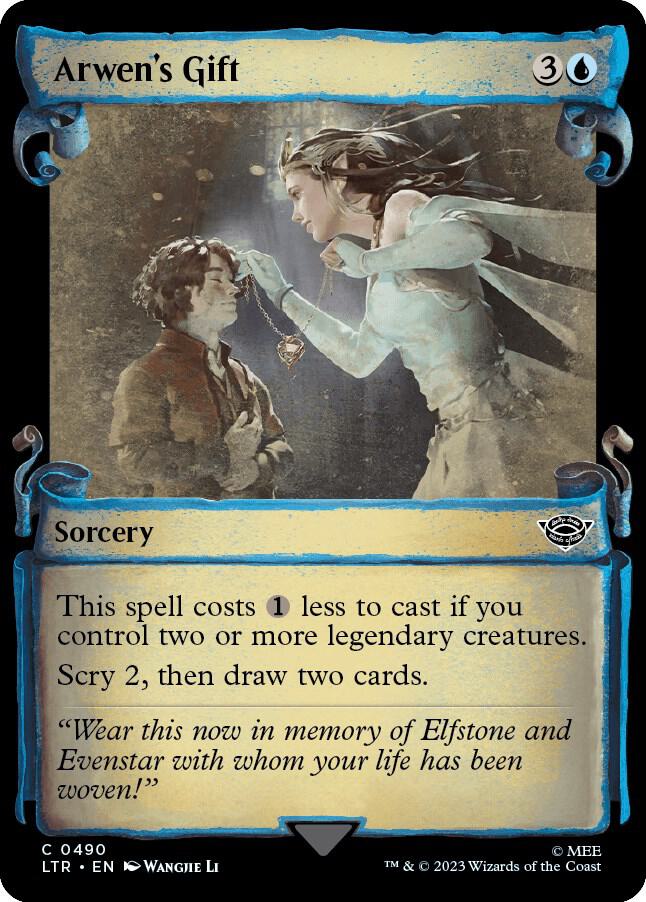 Arwen's Gift (Showcase Scrolls) 490 card from Universes Beyond: The Lord of the Rings: Tales of Middle-earth