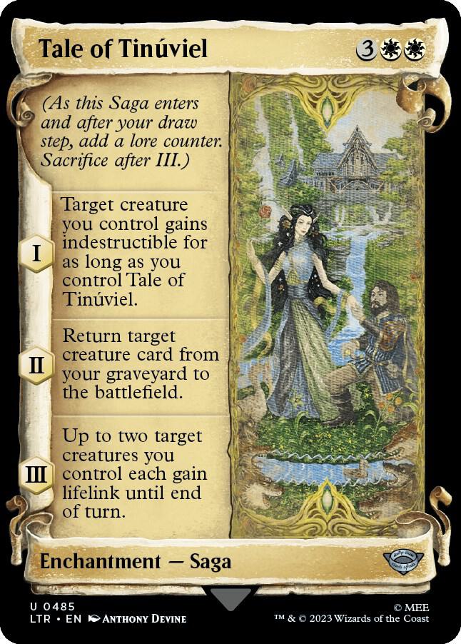 Tale of Tinuviel (Showcase Scrolls) 485 card from Universes Beyond: The Lord of the Rings: Tales of Middle-earth