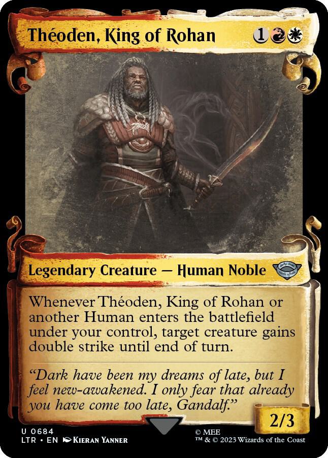 Theoden, King of Rohan (Showcase Scrolls) 684 card from Universes Beyond: The Lord of the Rings: Tales of Middle-earth