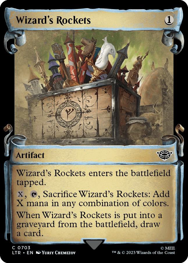 Wizard's Rockets (Showcase Scrolls) 703 card from Universes Beyond: The Lord of the Rings: Tales of Middle-earth