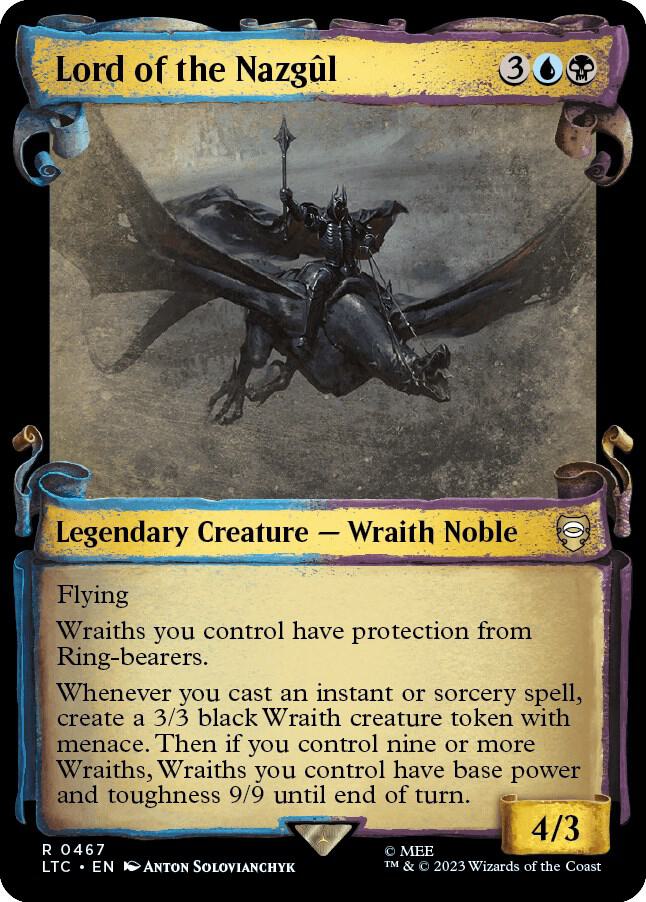 Lord of the Nazgul (Showcase Scrolls) 467 card from Commander: The Lord of the Rings: Tales of Middle-earth