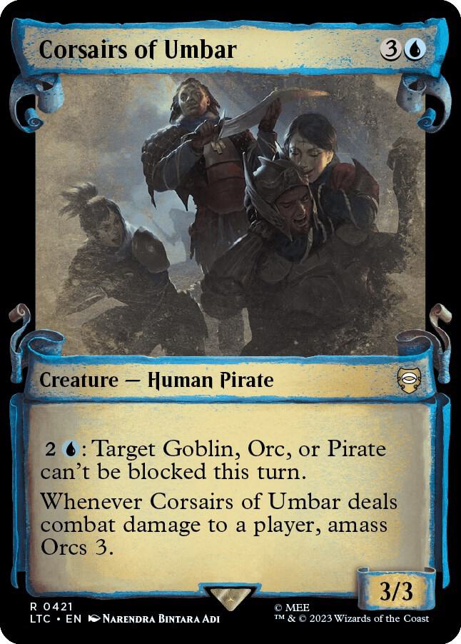 Corsairs of Umbar (Showcase Scrolls) 421 card from Commander: The Lord of the Rings: Tales of Middle-earth