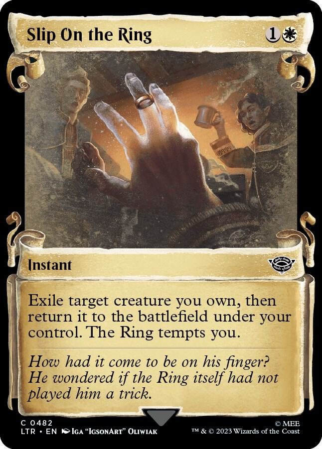 Slip on the Ring (Showcase Scrolls) 482 card from Universes Beyond: The Lord of the Rings: Tales of Middle-earth