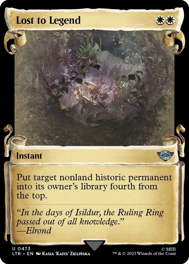 Lost to Legend (Showcase Scrolls) 473 card from Universes Beyond: The Lord of the Rings: Tales of Middle-earth