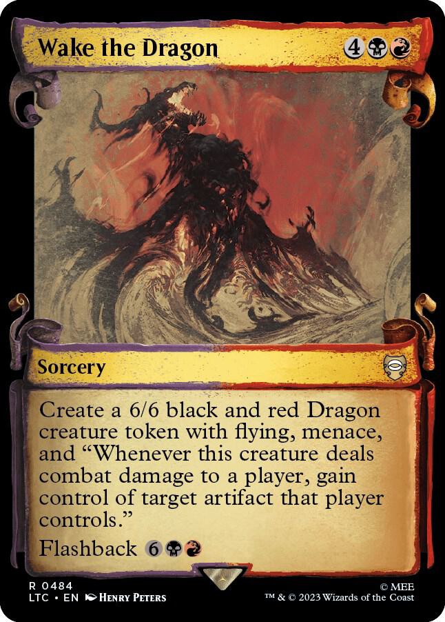 Wake the Dragon (Showcase Scrolls) 484 card from Commander: The Lord of the Rings: Tales of Middle-earth