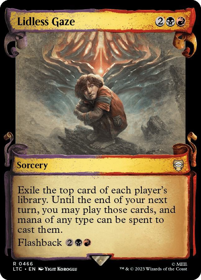 Lidless Gaze (Showcase Scrolls) 466 card from Commander: The Lord of the Rings: Tales of Middle-earth